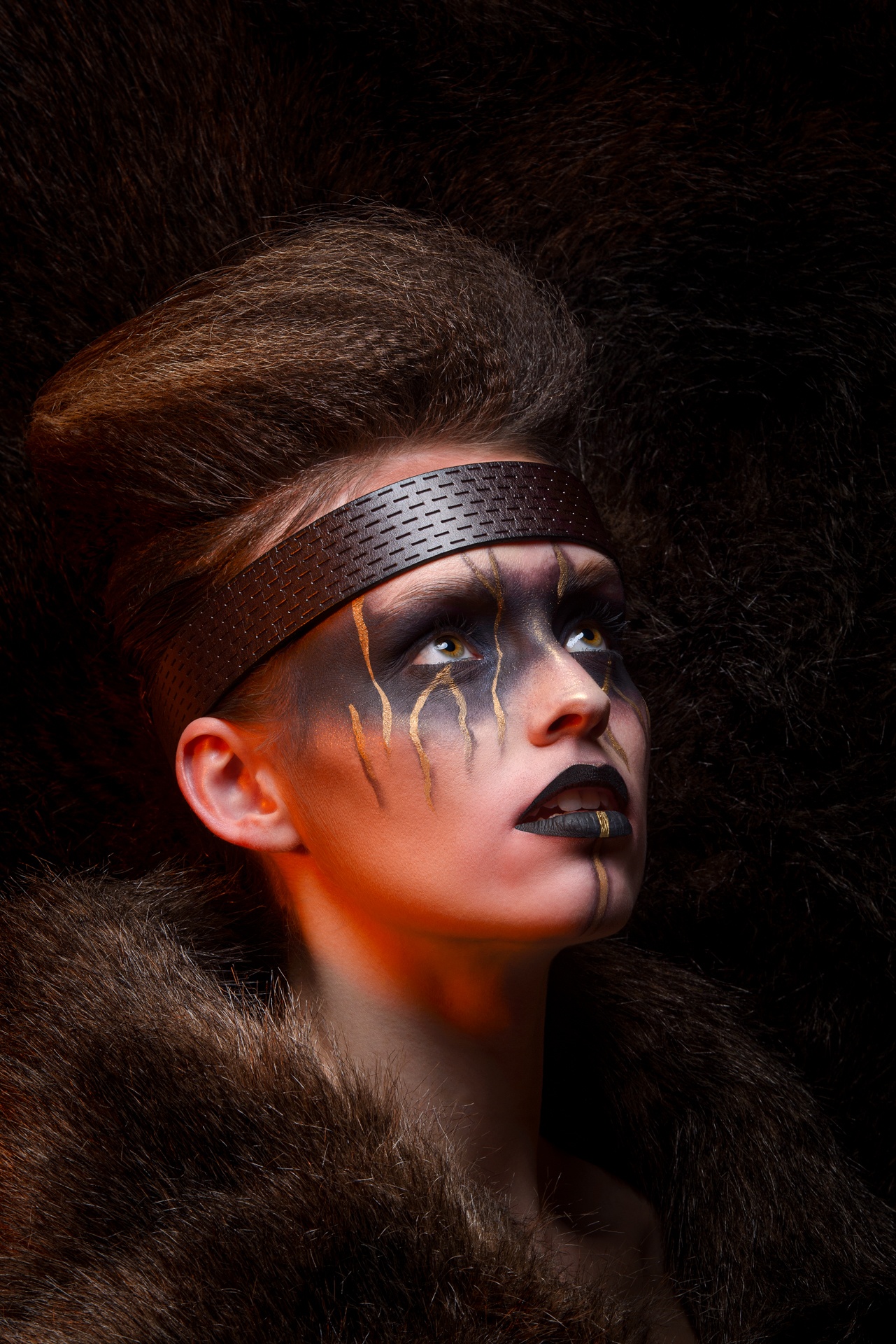 Femme viking studio photo dunkerque coiffure jerome levas Makeup Emilie Vergnier